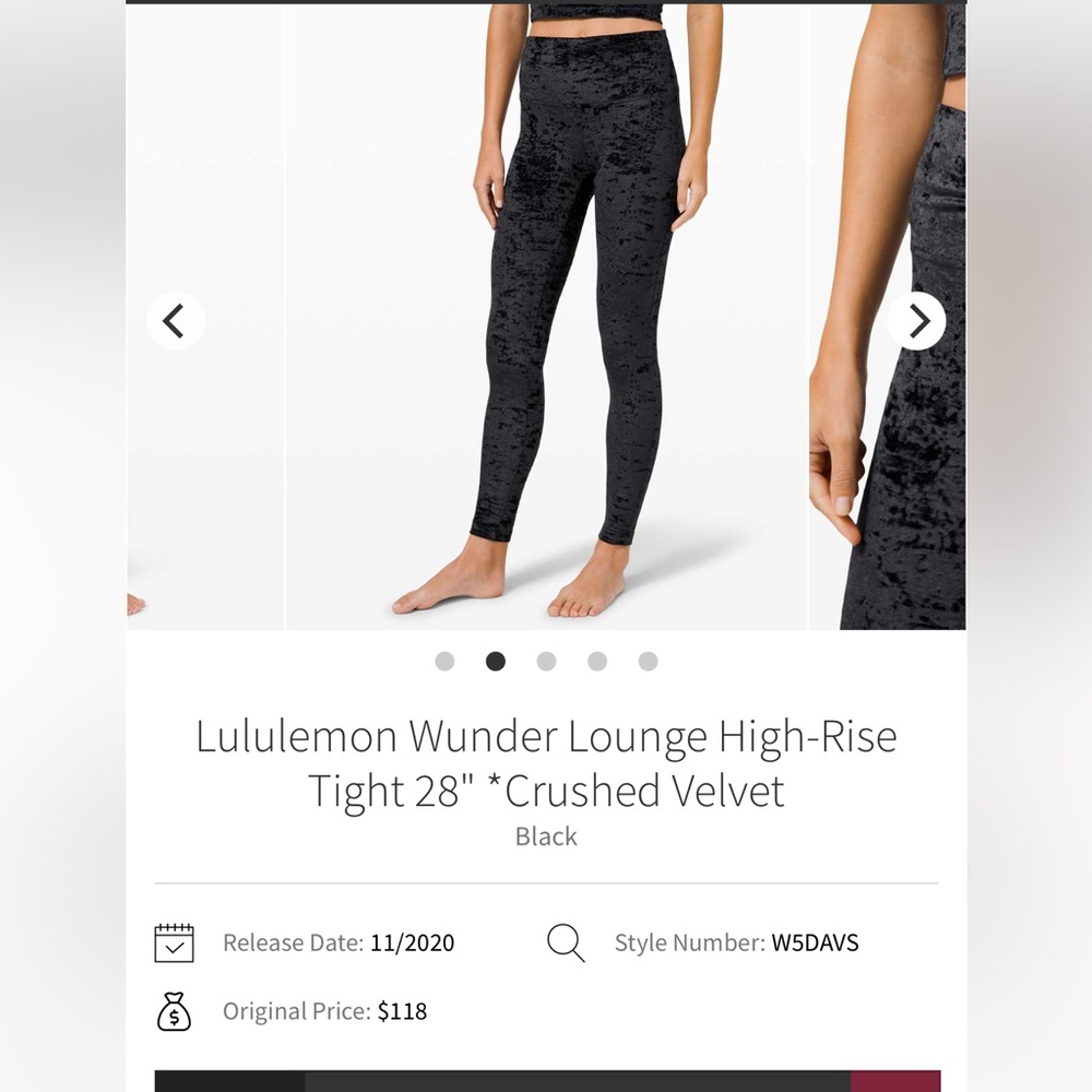 RARE Lululemon Wunder Lounge High-Rise Tight 28”
